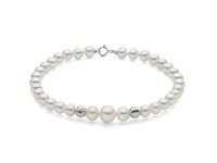 Pulsera Miluna Mujer in Oro blanco Perla PBR3780